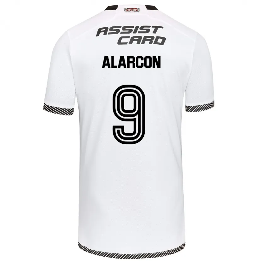 Danxen Women Cristian Alarcón #9 White Black Home Jersey 2024/25 T-Shirt