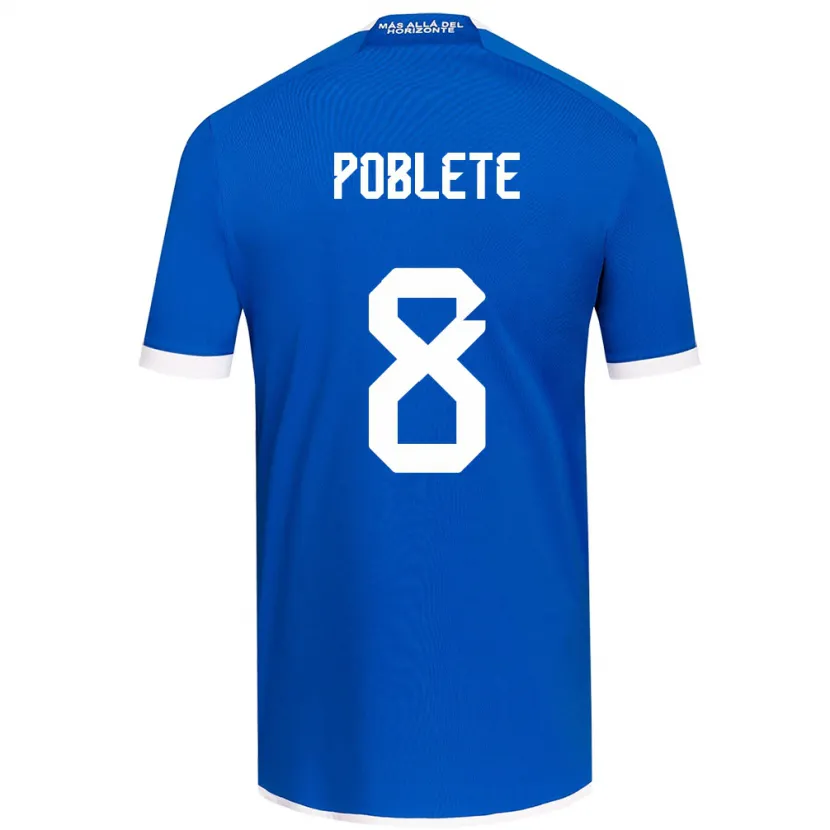 Danxen Women Israel Poblete #8 Blue White Home Jersey 2024/25 T-Shirt