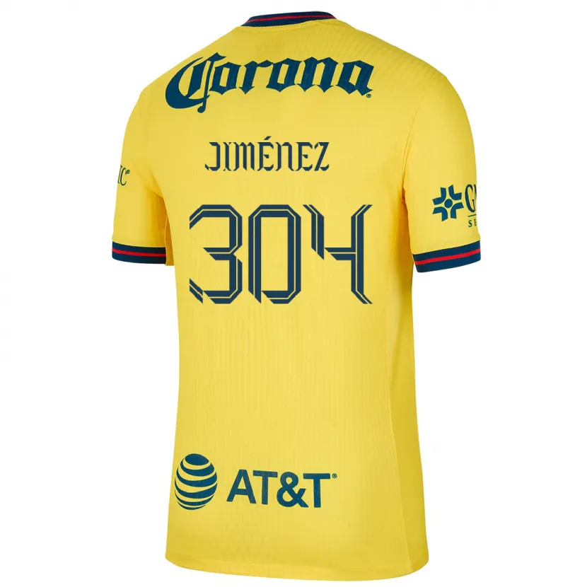 Danxen Women Derek Jiménez #304 Yellow Blue Home Jersey 2024/25 T-Shirt