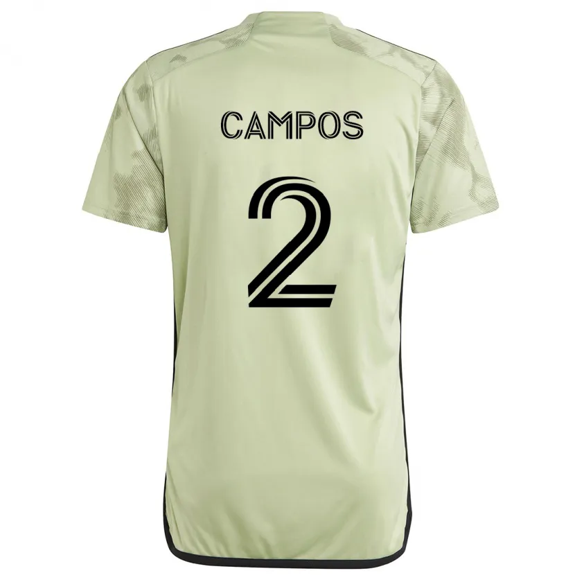 Danxen Women Omar Campos #2 Light Green Away Jersey 2024/25 T-Shirt