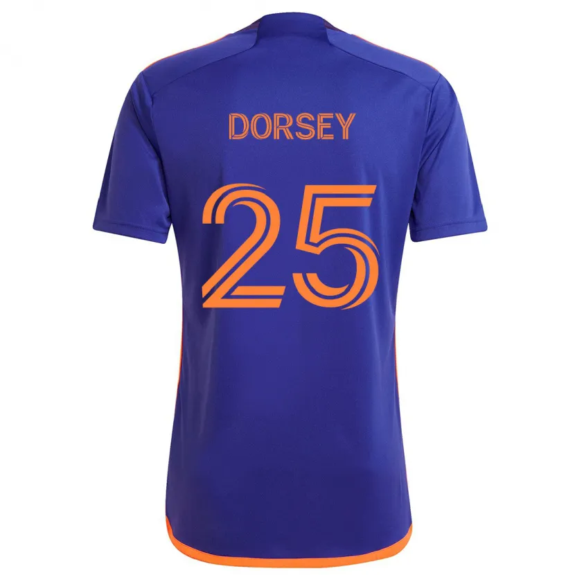 Danxen Women Griffin Dorsey #25 Purple Orange Away Jersey 2024/25 T-Shirt