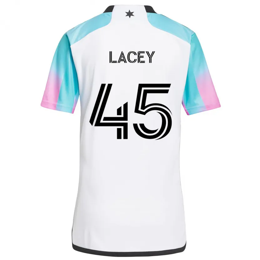 Danxen Women Kameron Lacey #45 White Blue Black Away Jersey 2024/25 T-Shirt