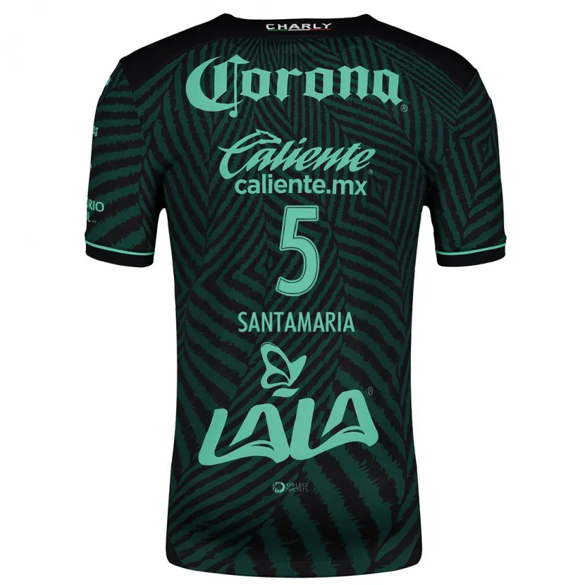 Danxen Women Anderson Santamaría #5 Black Green Away Jersey 2024/25 T-Shirt