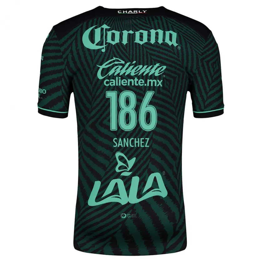 Danxen Women David Sánchez #186 Black Green Away Jersey 2024/25 T-Shirt