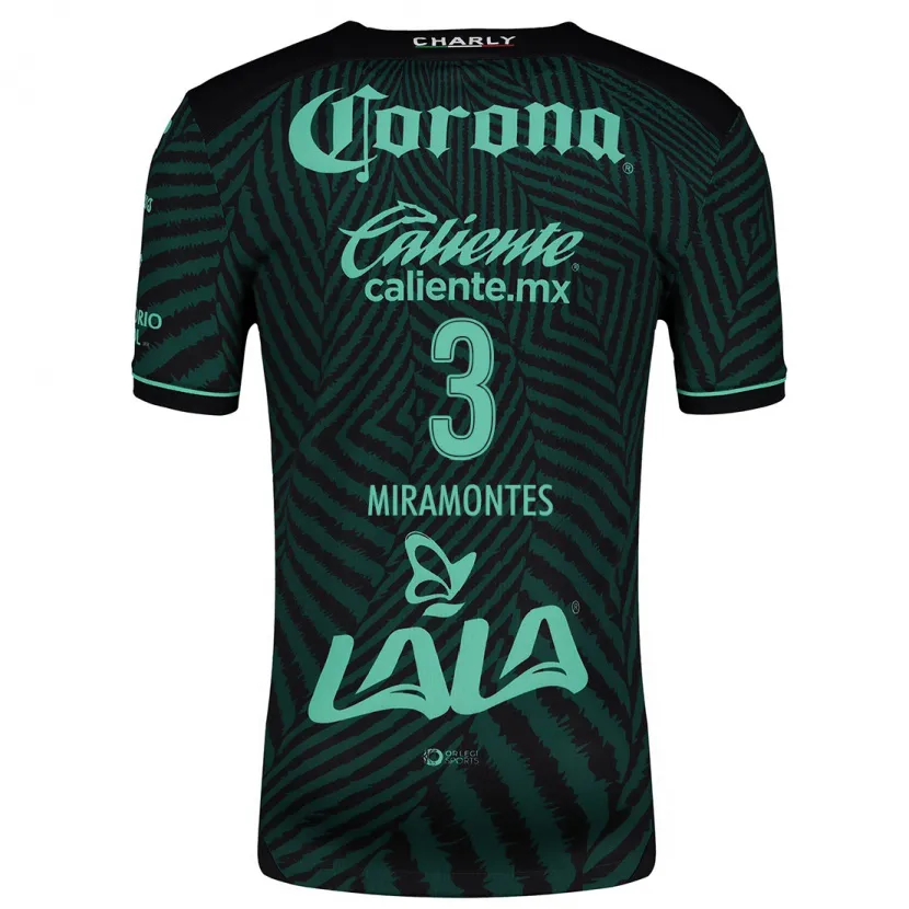 Danxen Women Natalia Miramontes #3 Black Green Away Jersey 2024/25 T-Shirt