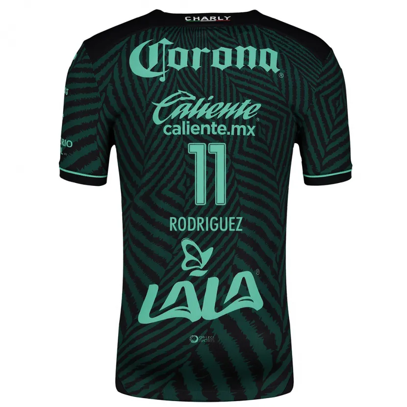 Danxen Women Cynthia Rodríguez #11 Black Green Away Jersey 2024/25 T-Shirt