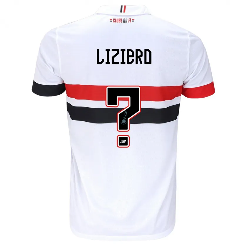 Danxen Kid Liziero #0 White Red Black Home Jersey 2024/25 T-Shirt