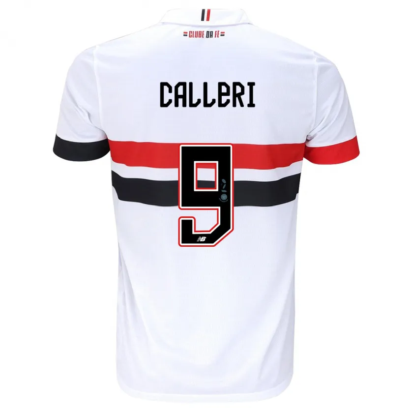 Danxen Kid Jonathan Calleri #9 White Red Black Home Jersey 2024/25 T-Shirt