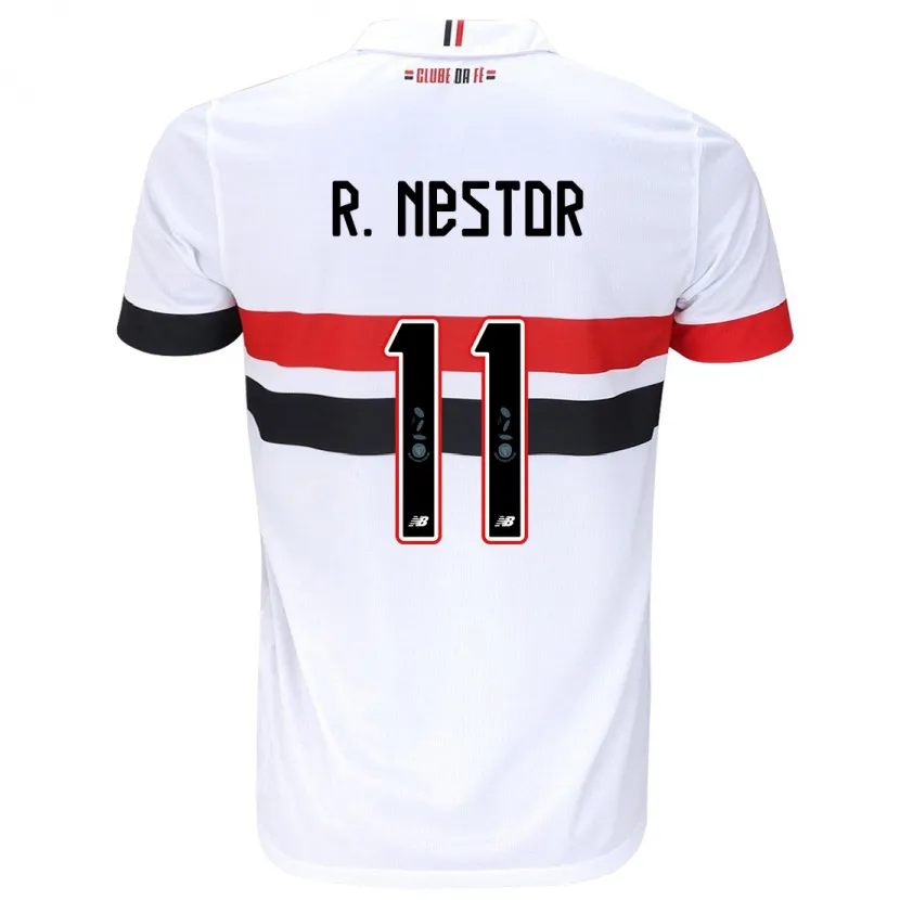 Danxen Kid Rodrigo Nestor #11 White Red Black Home Jersey 2024/25 T-Shirt