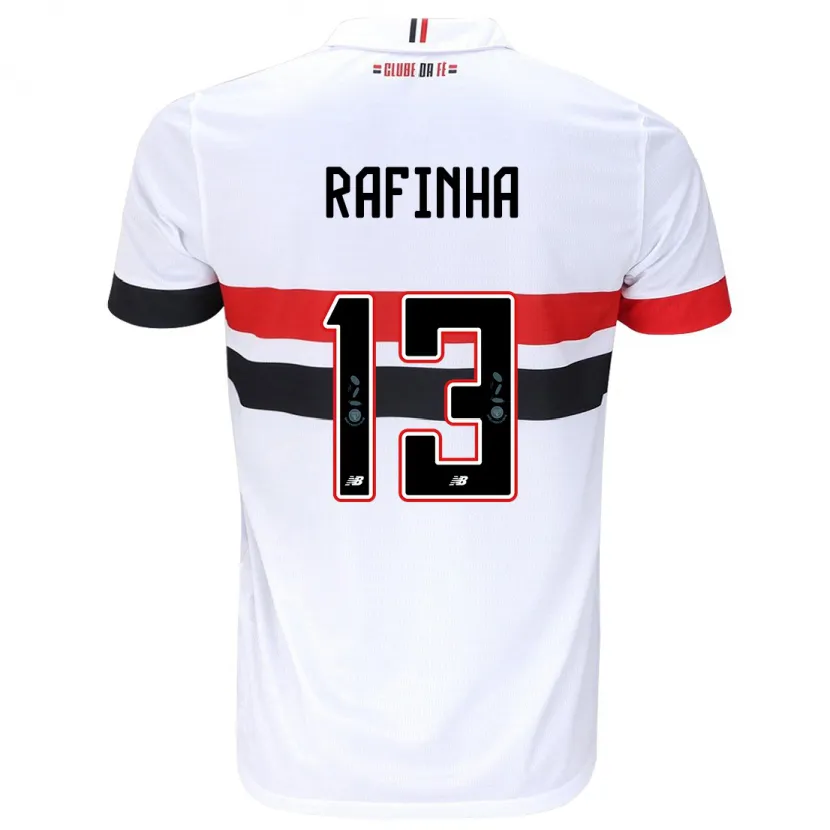 Danxen Kid Rafinha #13 White Red Black Home Jersey 2024/25 T-Shirt