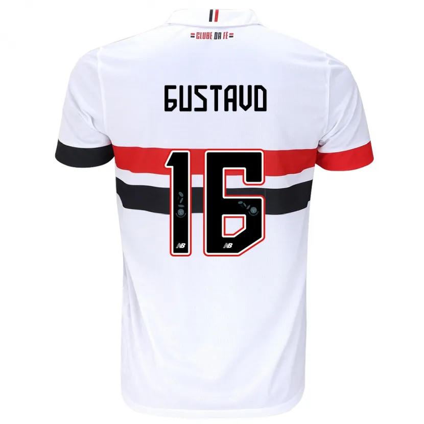 Danxen Kid Luiz Gustavo #16 White Red Black Home Jersey 2024/25 T-Shirt