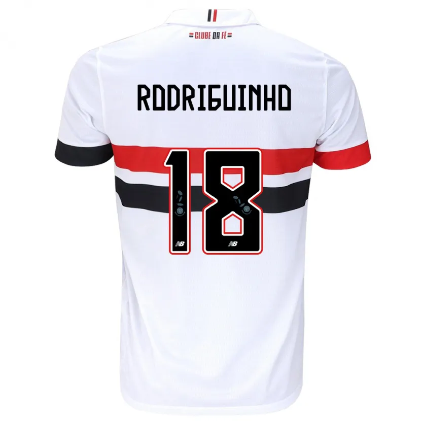 Danxen Kid Rodriguinho #18 White Red Black Home Jersey 2024/25 T-Shirt