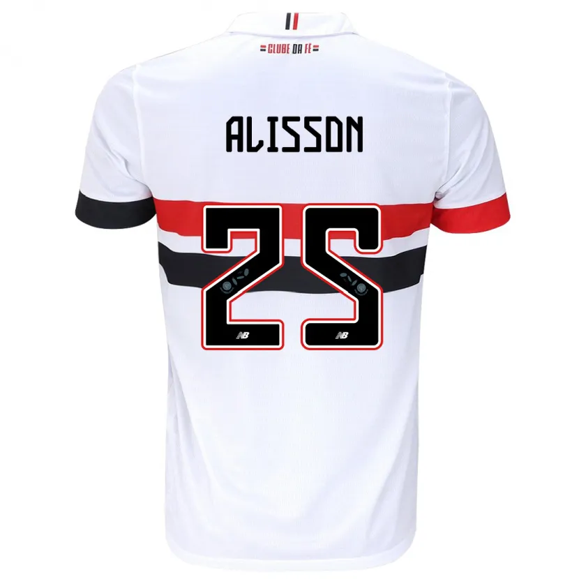 Danxen Kid Alisson #25 White Red Black Home Jersey 2024/25 T-Shirt