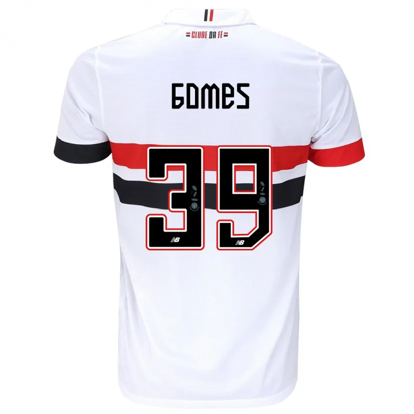 Danxen Kid William Gomes #39 White Red Black Home Jersey 2024/25 T-Shirt