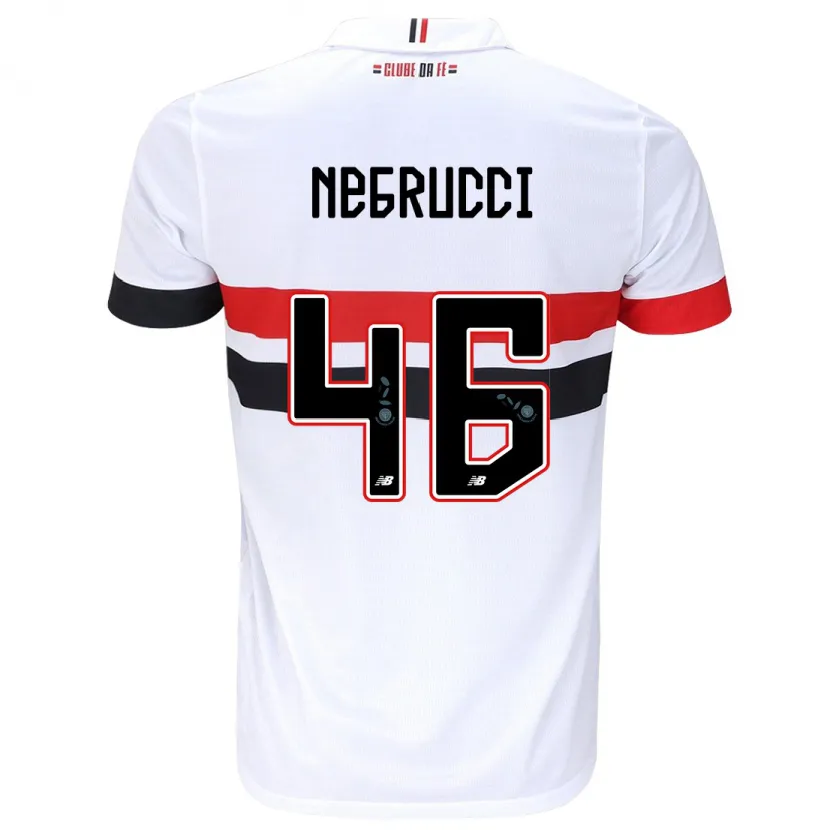 Danxen Kid Felipe Negrucci #46 White Red Black Home Jersey 2024/25 T-Shirt