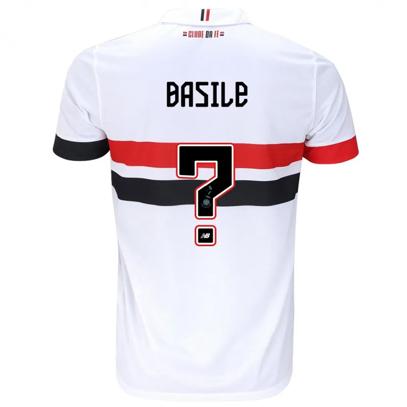 Danxen Kid Basile #0 White Red Black Home Jersey 2024/25 T-Shirt