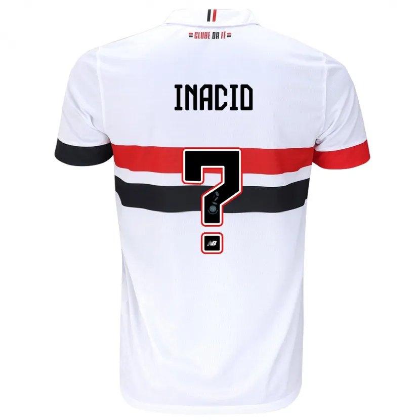 Danxen Kid Lucas Inácio #0 White Red Black Home Jersey 2024/25 T-Shirt