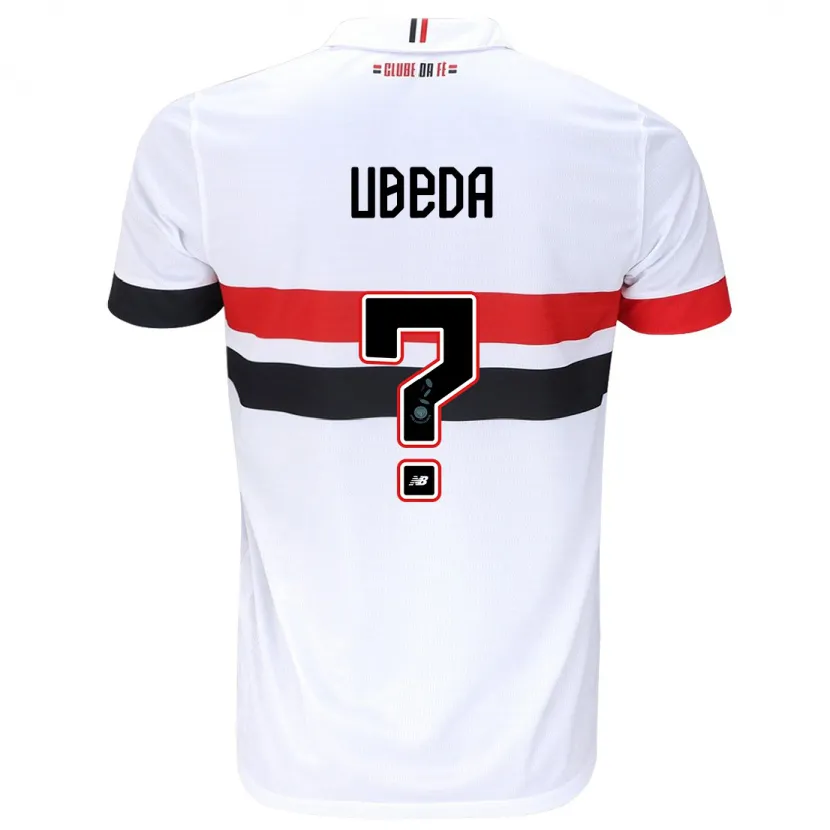 Danxen Kid Felipe Ubeda #0 White Red Black Home Jersey 2024/25 T-Shirt