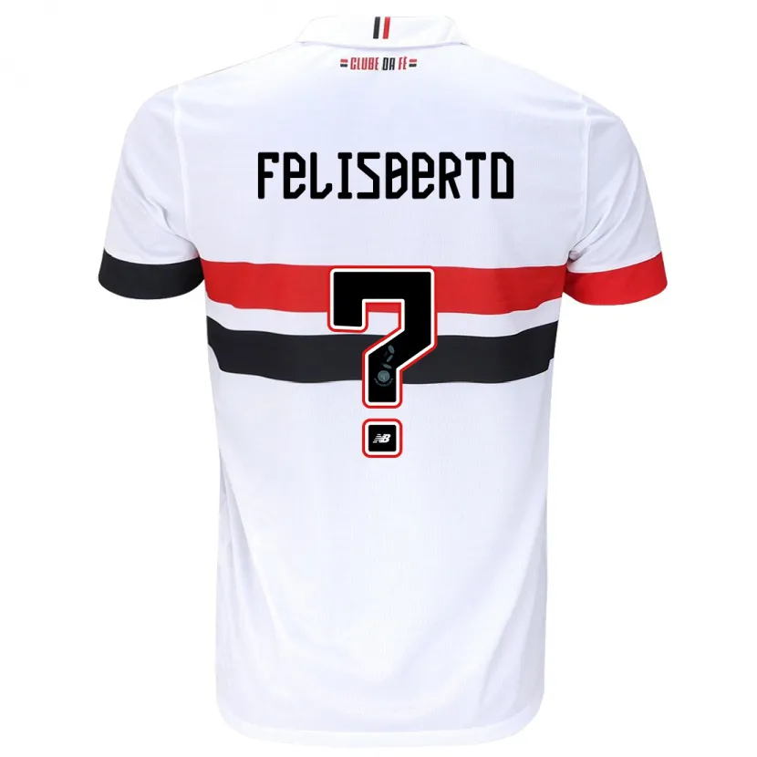 Danxen Kid Igor Felisberto #0 White Red Black Home Jersey 2024/25 T-Shirt