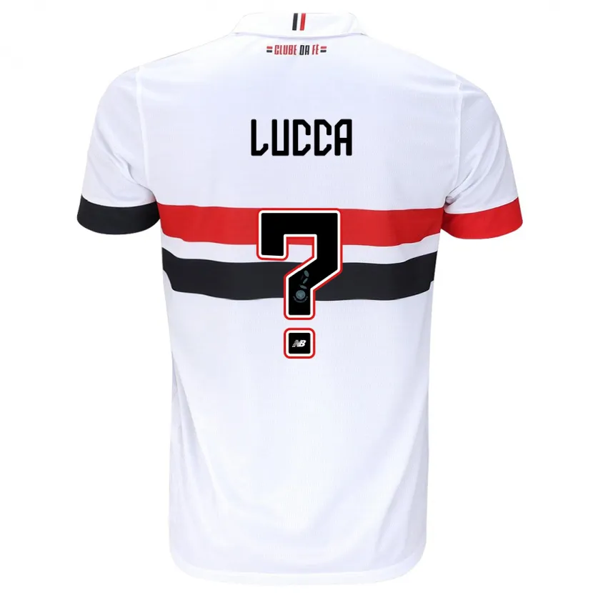 Danxen Kid Cauã Lucca #0 White Red Black Home Jersey 2024/25 T-Shirt