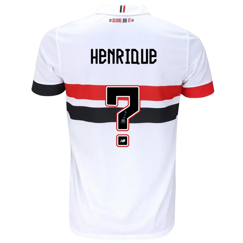 Danxen Kid Luiz Henrique #0 White Red Black Home Jersey 2024/25 T-Shirt