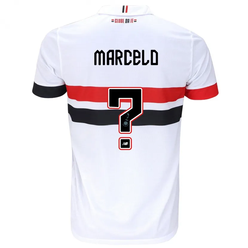 Danxen Kid Marcelo #0 White Red Black Home Jersey 2024/25 T-Shirt