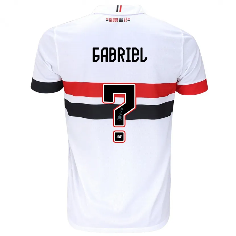 Danxen Kid Gabriel Bruno #0 White Red Black Home Jersey 2024/25 T-Shirt