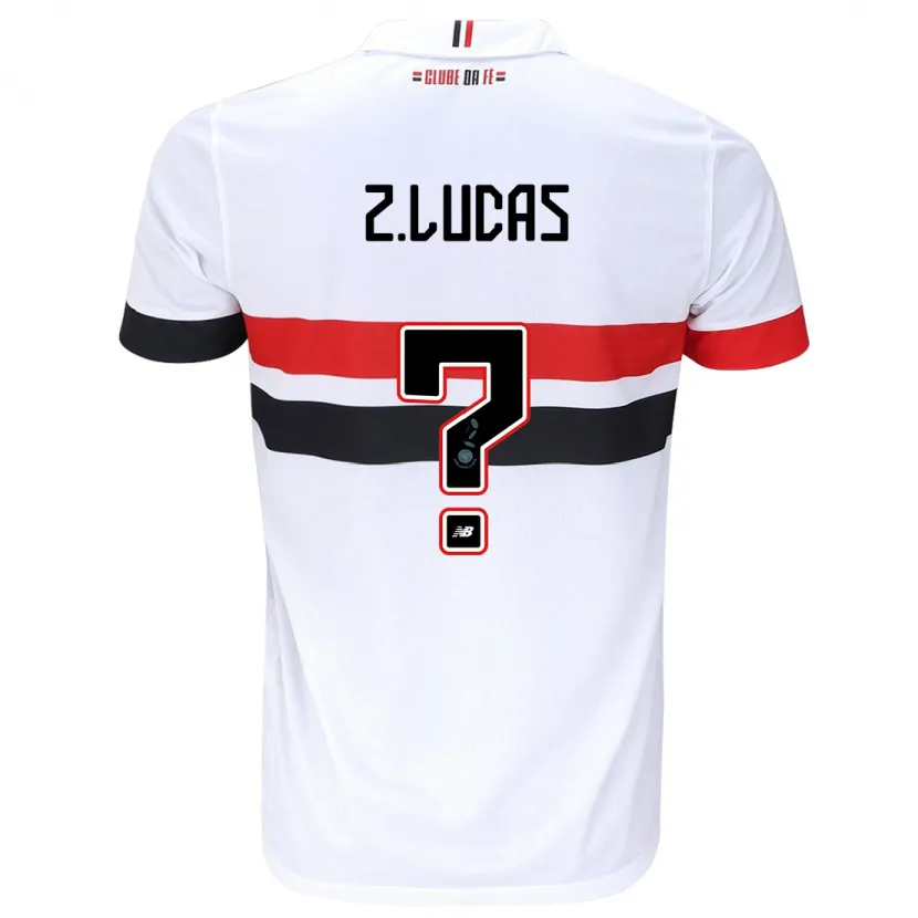 Danxen Kid Zé Lucas #0 White Red Black Home Jersey 2024/25 T-Shirt