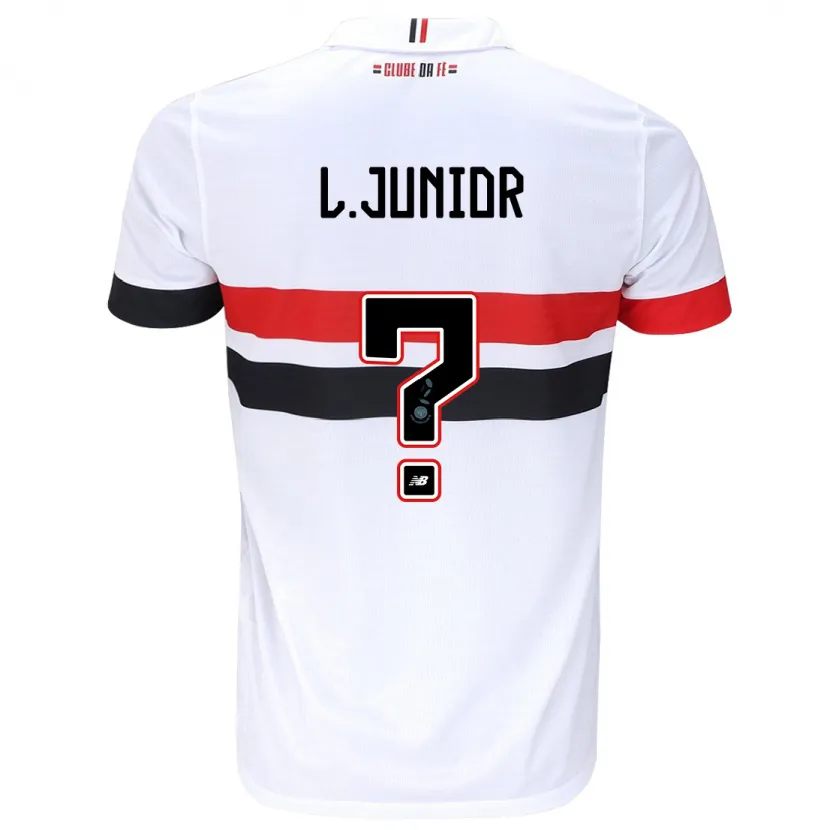 Danxen Kid Luciano Junior #0 White Red Black Home Jersey 2024/25 T-Shirt