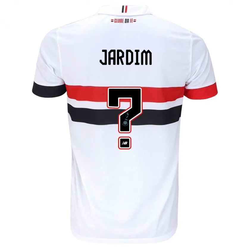 Danxen Kid Welber Jardim #0 White Red Black Home Jersey 2024/25 T-Shirt