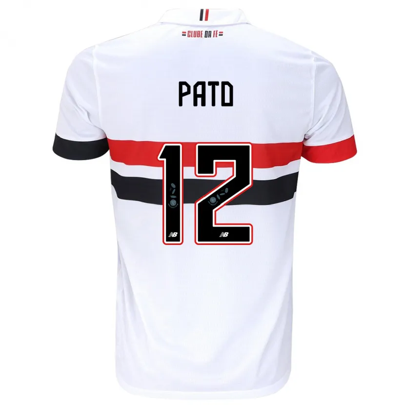 Danxen Kid Alexandre Pato #12 White Red Black Home Jersey 2024/25 T-Shirt