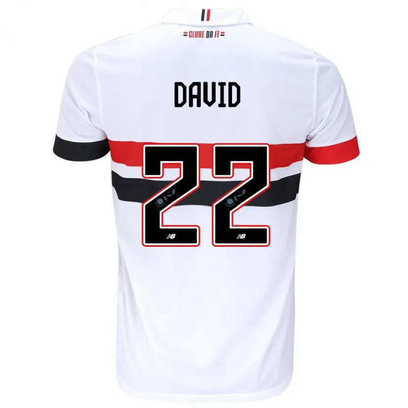 Danxen Kid David #22 White Red Black Home Jersey 2024/25 T-Shirt