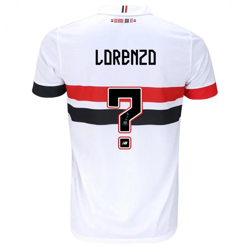 Danxen Kid Lorenzo #0 White Red Black Home Jersey 2024/25 T-Shirt