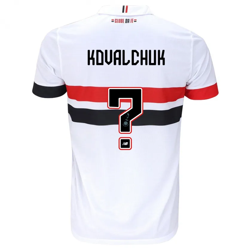 Danxen Kid Filipp Kovalchuk #0 White Red Black Home Jersey 2024/25 T-Shirt