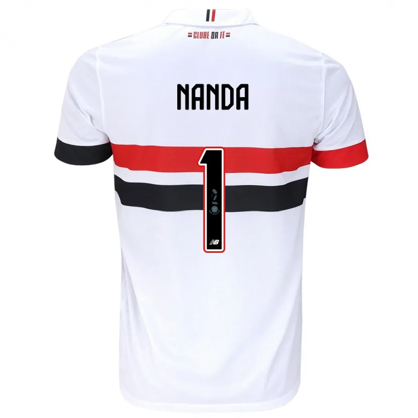 Danxen Kid Nanda #1 White Red Black Home Jersey 2024/25 T-Shirt