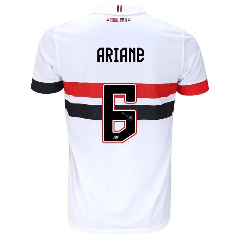 Danxen Kid Ariane #6 White Red Black Home Jersey 2024/25 T-Shirt