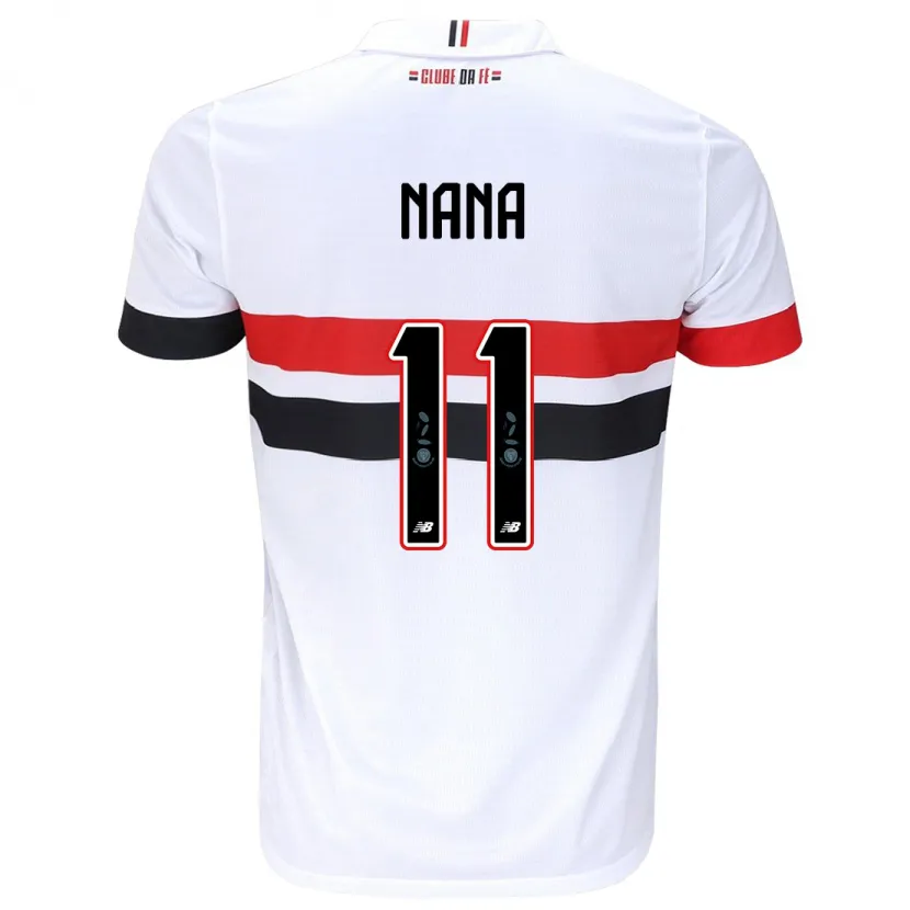 Danxen Kid Naná #11 White Red Black Home Jersey 2024/25 T-Shirt