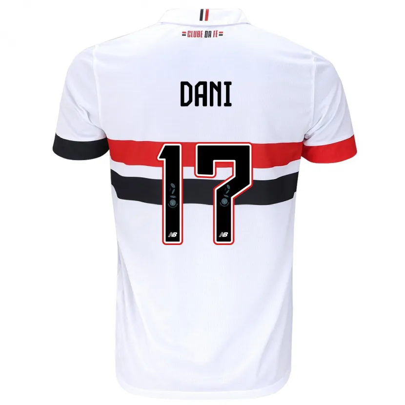 Danxen Kid Dani #17 White Red Black Home Jersey 2024/25 T-Shirt