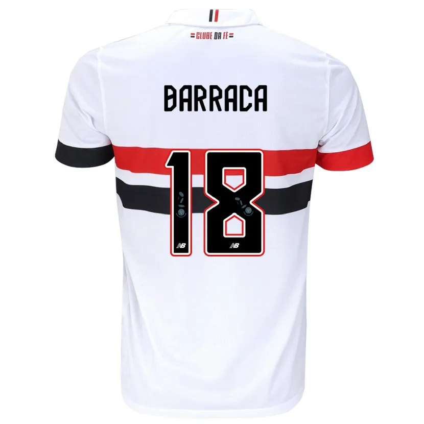 Danxen Kid Barraca #18 White Red Black Home Jersey 2024/25 T-Shirt