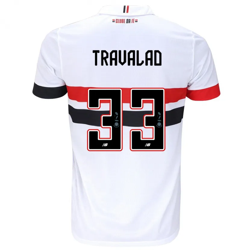 Danxen Kid Rafa Travalão #33 White Red Black Home Jersey 2024/25 T-Shirt