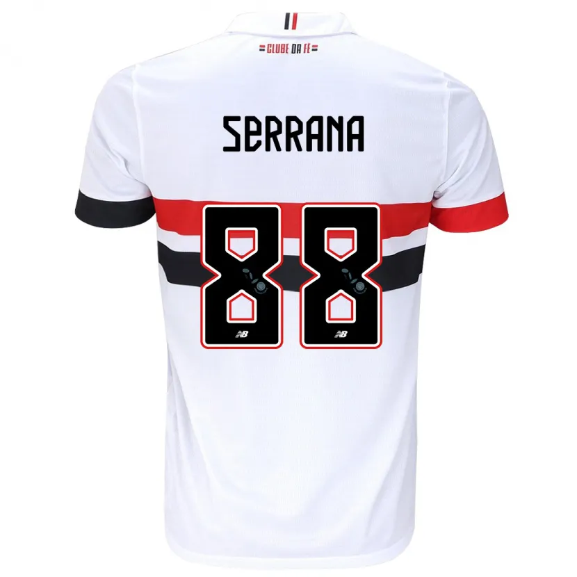 Danxen Kid Serrana #88 White Red Black Home Jersey 2024/25 T-Shirt