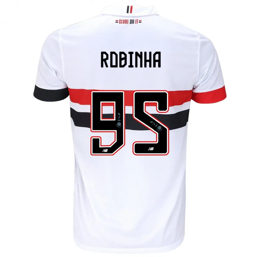 Danxen Kid Robinha #95 White Red Black Home Jersey 2024/25 T-Shirt