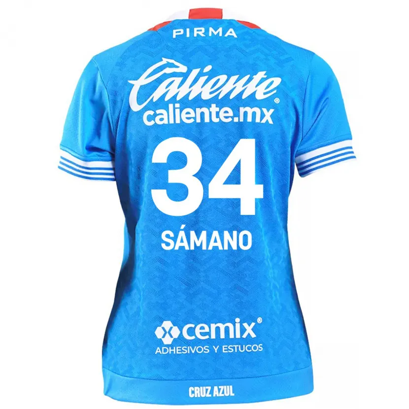 Danxen Kid Leonardo Sámano #34 Sky Blue Home Jersey 2024/25 T-Shirt