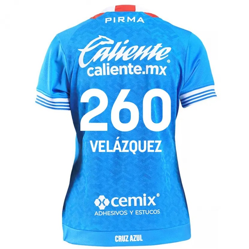 Danxen Kid Víctor Velázquez #260 Sky Blue Home Jersey 2024/25 T-Shirt