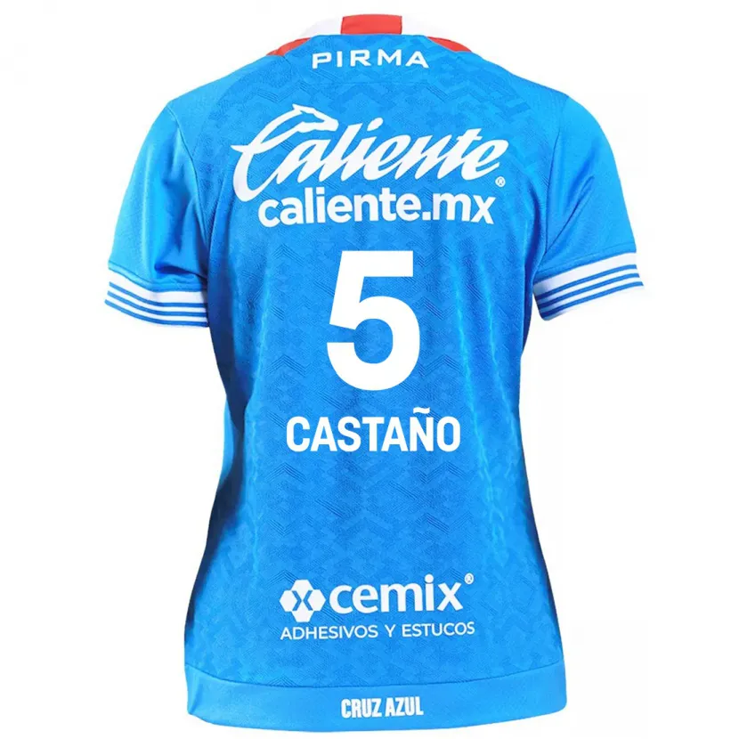 Danxen Kid Kevin Castaño #5 Sky Blue Home Jersey 2024/25 T-Shirt