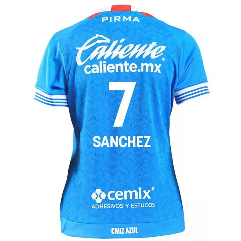 Danxen Kid Andrea Sanchez #7 Sky Blue Home Jersey 2024/25 T-Shirt