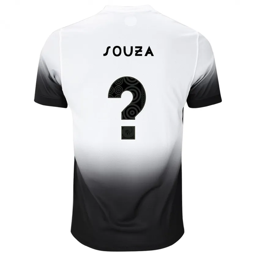 Danxen Kid Hugo Souza #0 White Black Home Jersey 2024/25 T-Shirt