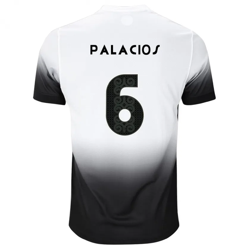 Danxen Kid Diego Palacios #6 White Black Home Jersey 2024/25 T-Shirt