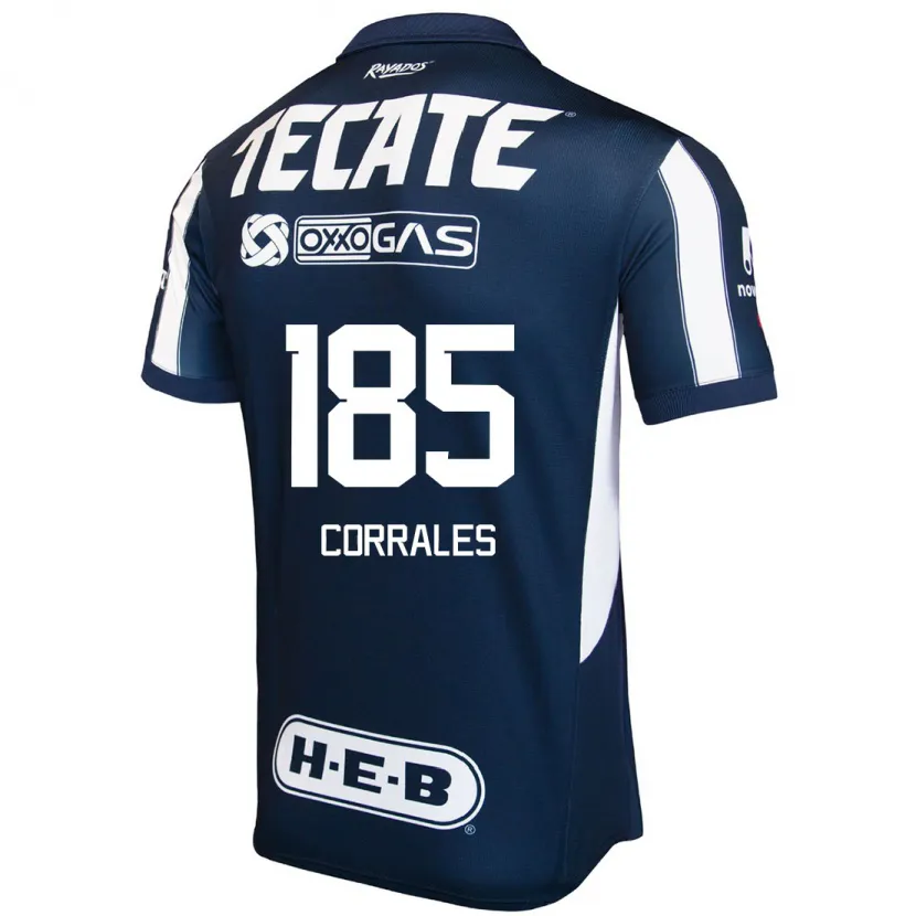 Danxen Kid Ángel Corrales #185 Blue Red White Home Jersey 2024/25 T-Shirt