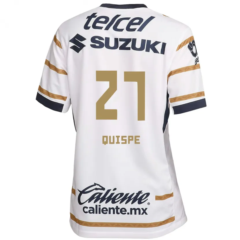 Danxen Kid Piero Quispe #27 White Obsidian Home Jersey 2024/25 T-Shirt